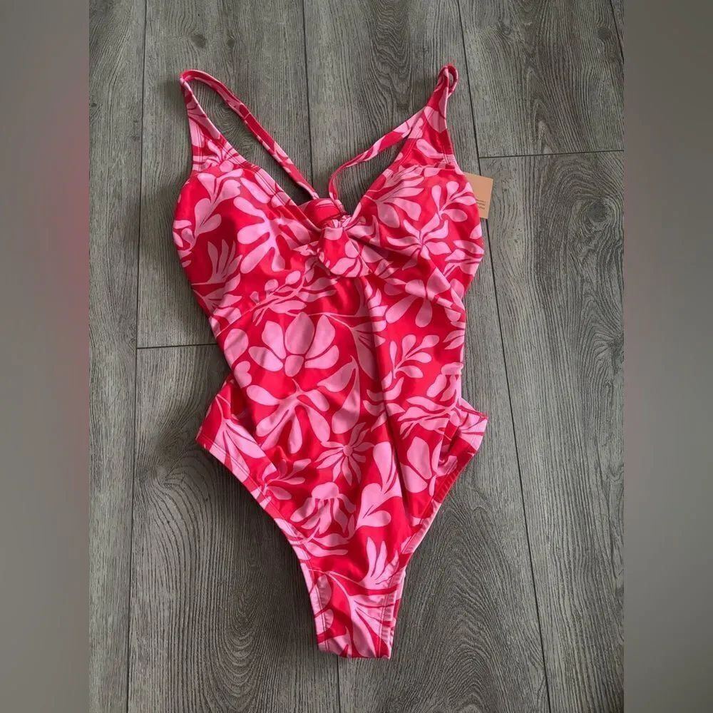 Shade and shore Floral Pink One Piece Swimsuit